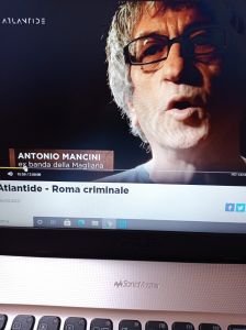 Antonio Mancini nella trasmissione Atlantide su LA7
