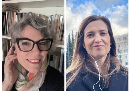 Donatella Briganti e Nicoletta Basili durante l'intervista